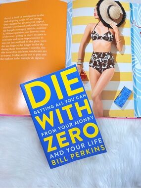 Target Blue and Yellow 'Die With Zero' Hardcover Book